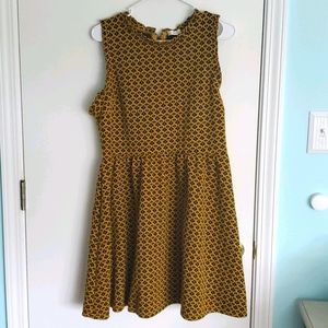 Black and yellow dress